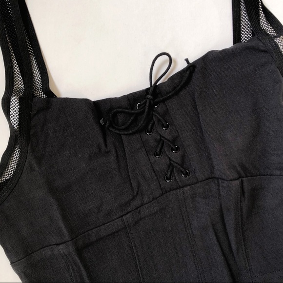 Free People She Fancy Brami Black Corset Bra Small - Picture 2 of 4
